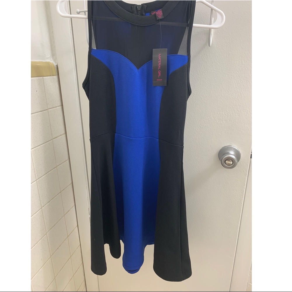 Blue & black dress